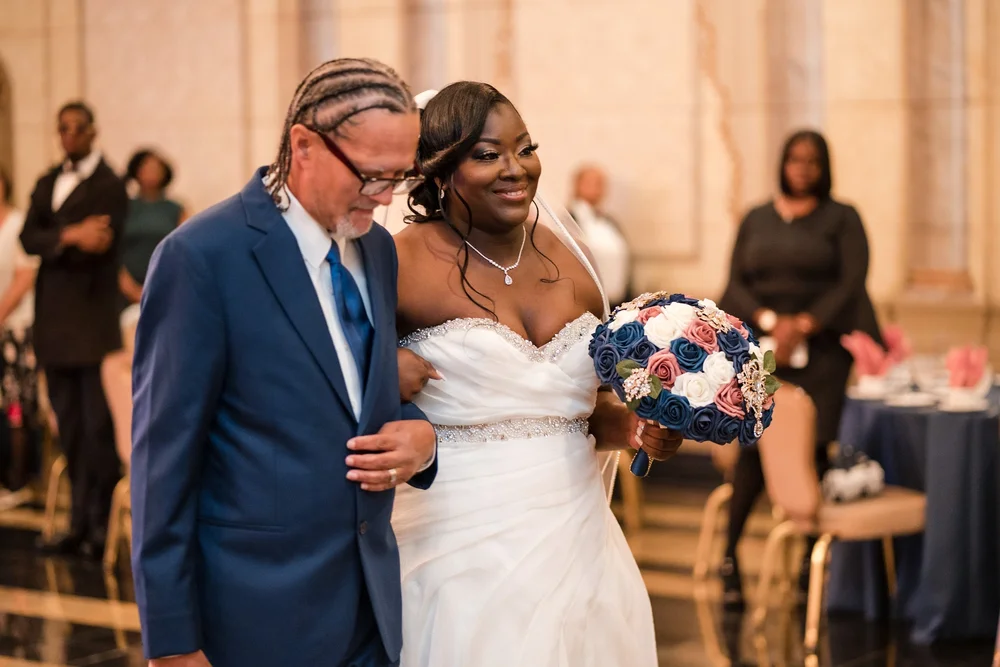 Father and bride share a first dance at a Maryland wedding