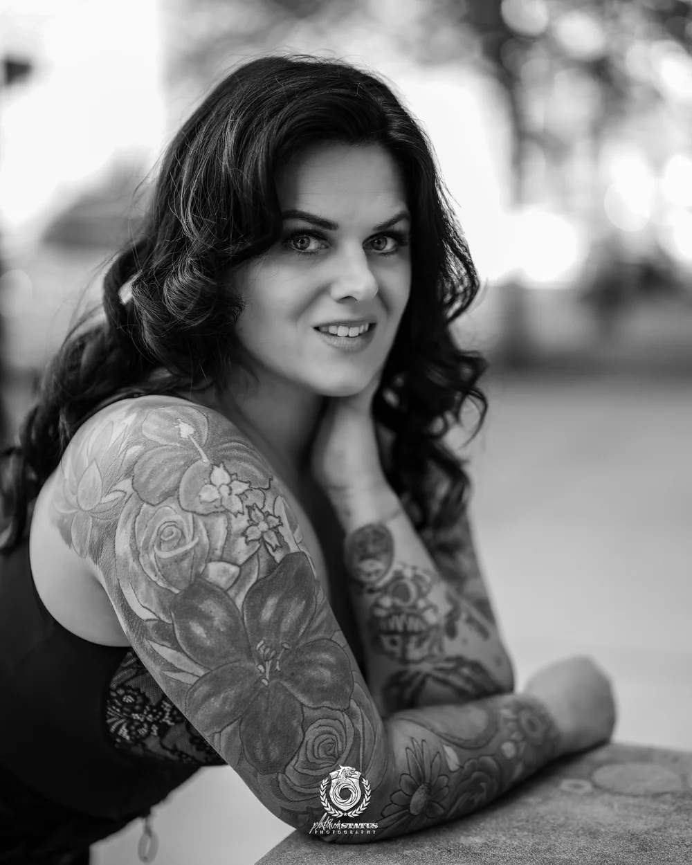 Close natural-light portrait on location