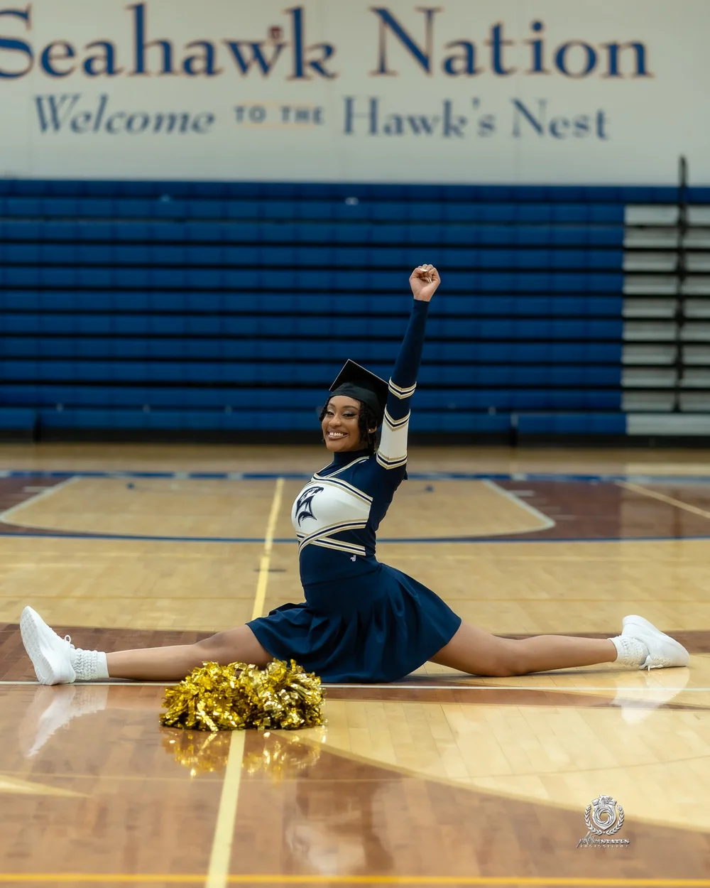 Senior athlete portrait in uniform