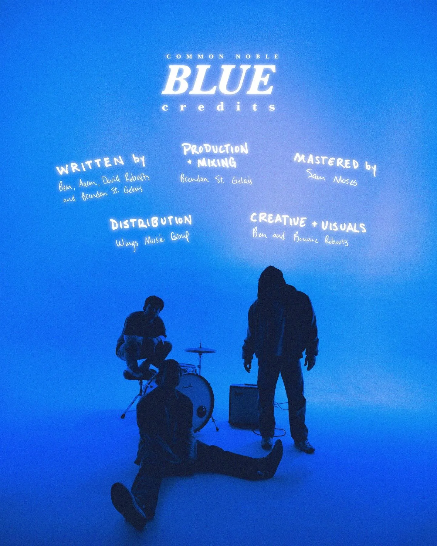 Here are the megaminds from which we were able to bring you our newest single &ldquo;Blue&rdquo;!

Please give a special round of applause to
@brendanstgelais
@mosesmastering
@bonnie_roberts88
@wingsmusicgroup

These are TOP tier creative people that