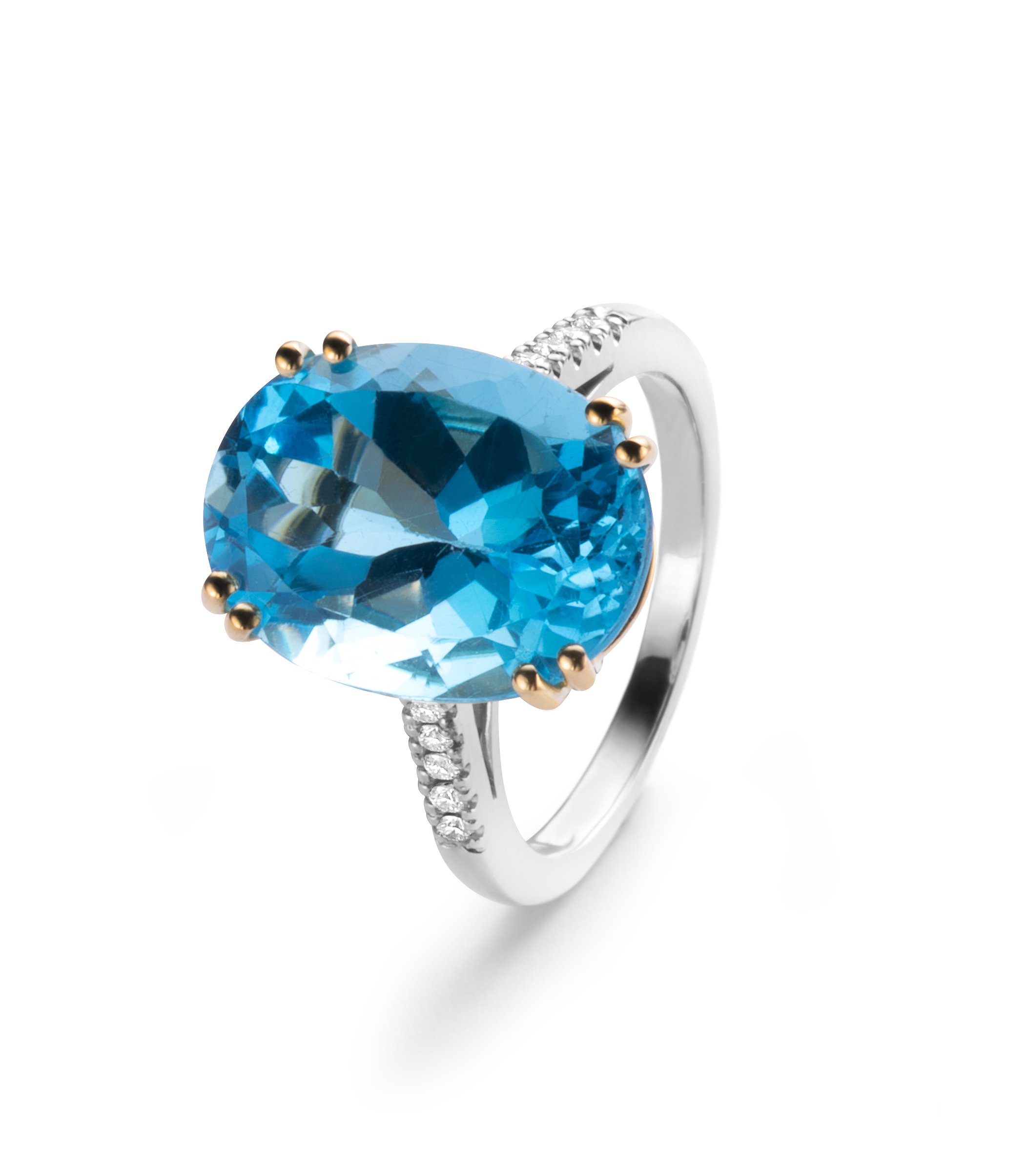 Happy Colours - Blauwe Topaas ring