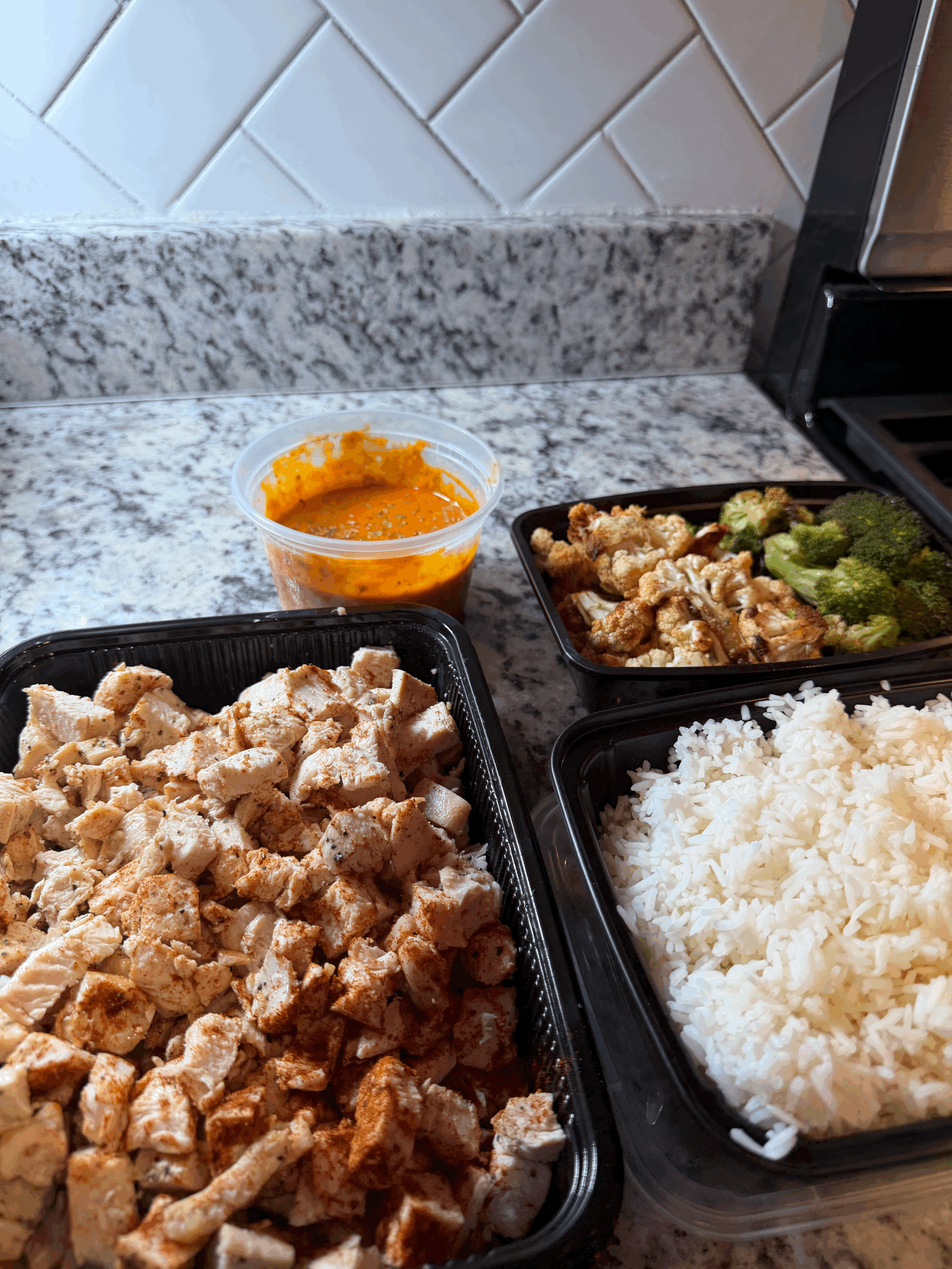 Family Style Buffalo Chicken bowl