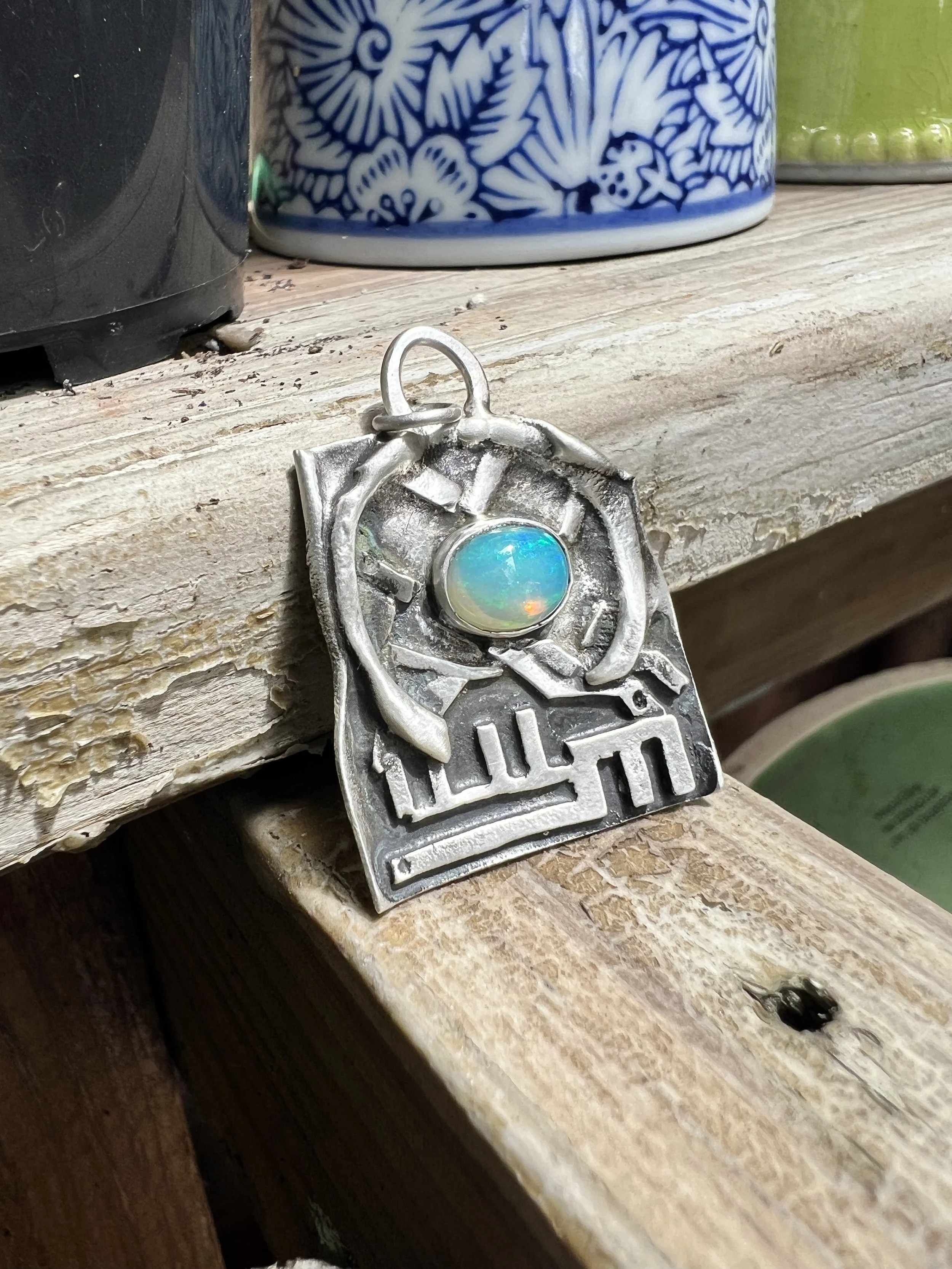Unique Multi-Component Opal Pendant