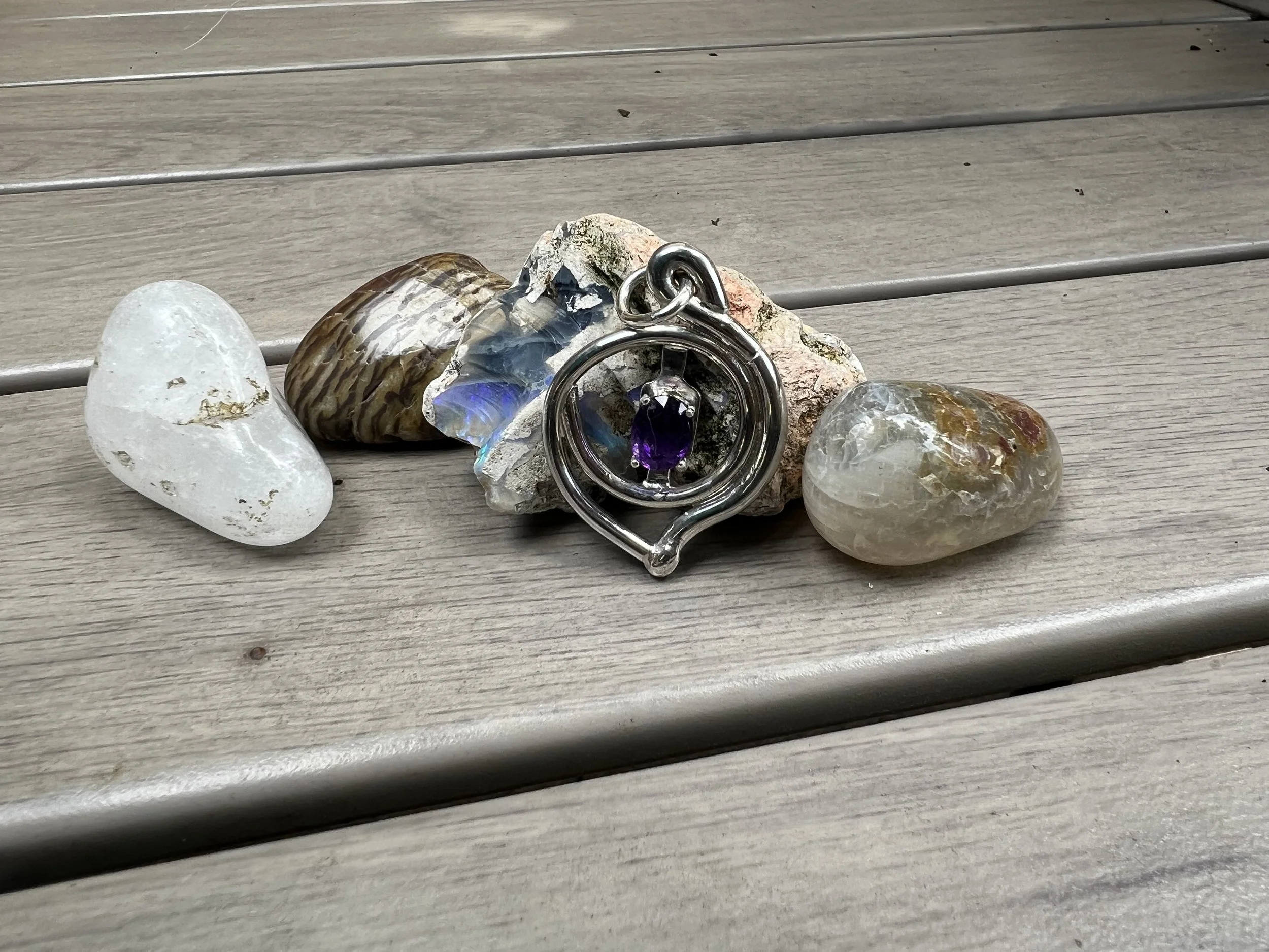 Spiral Duck Pendant