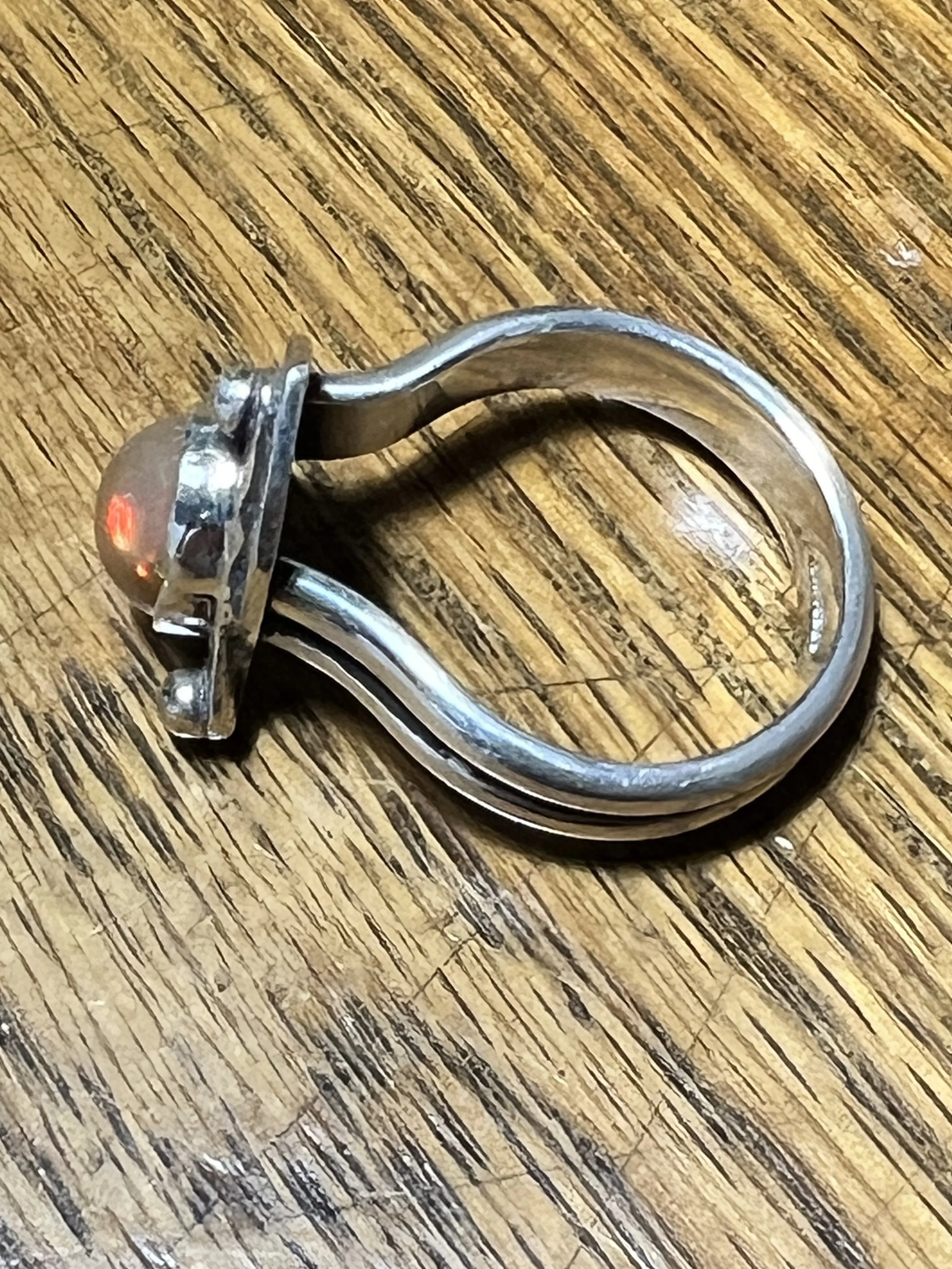 Orange Opal Ring