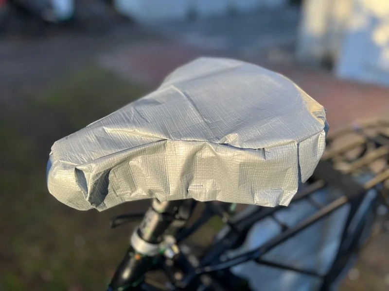 How to Make a No-sew Bike Seat Cover