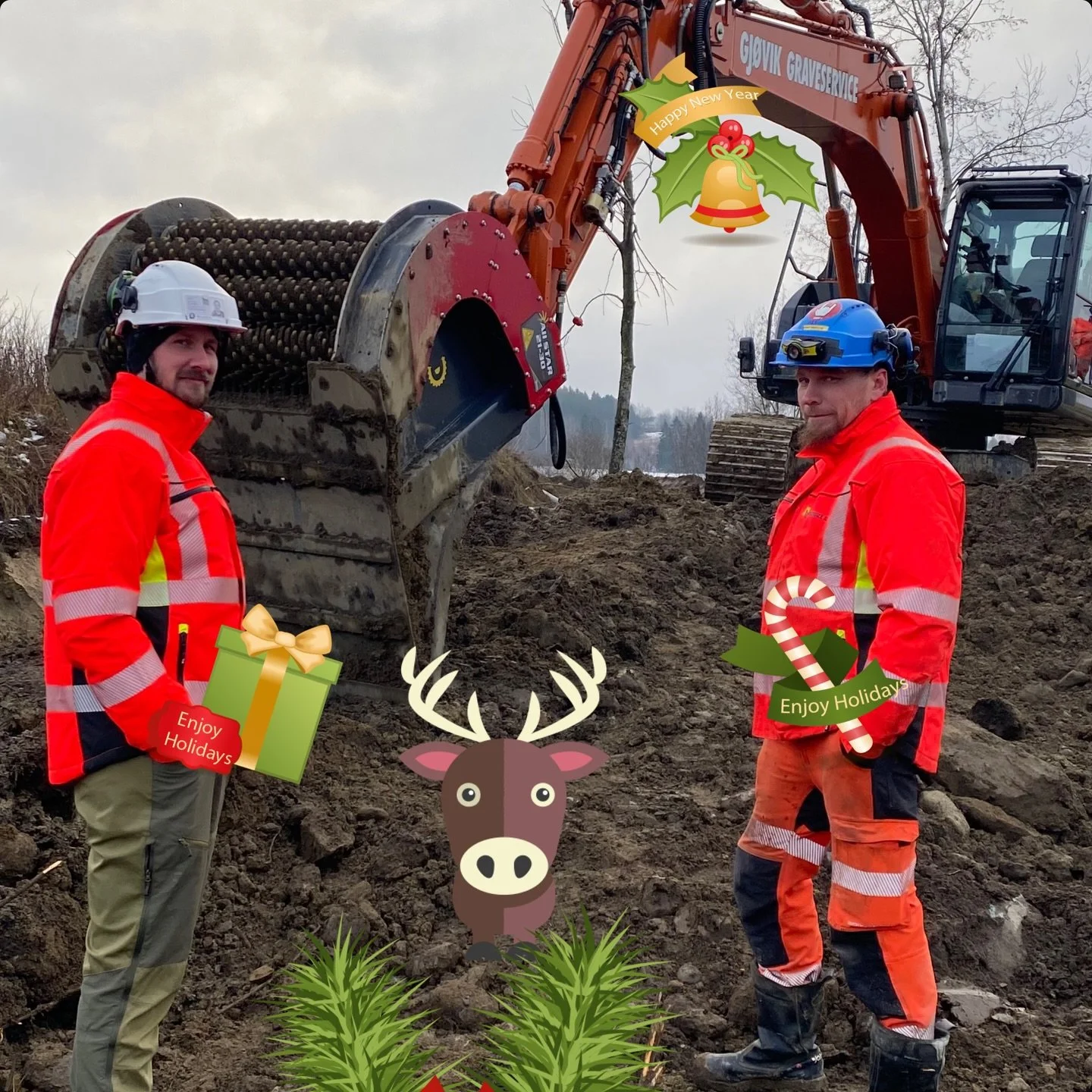 S&aring; g&aring;r et nytt Graveservice&aring;r mot slutten! 🔔 Vi er ydmyke og takknemlige for alle oppdrag i &aring;ret som snart ligger bak oss 🛷 Vi er stadig i sving med store anleggsjobber og sm&aring; og halvstore jobber for privatkunder og n&