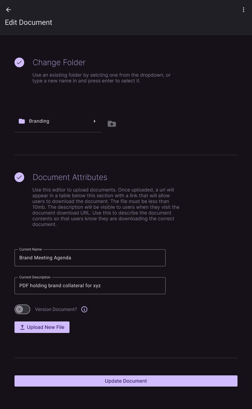 Edit Document