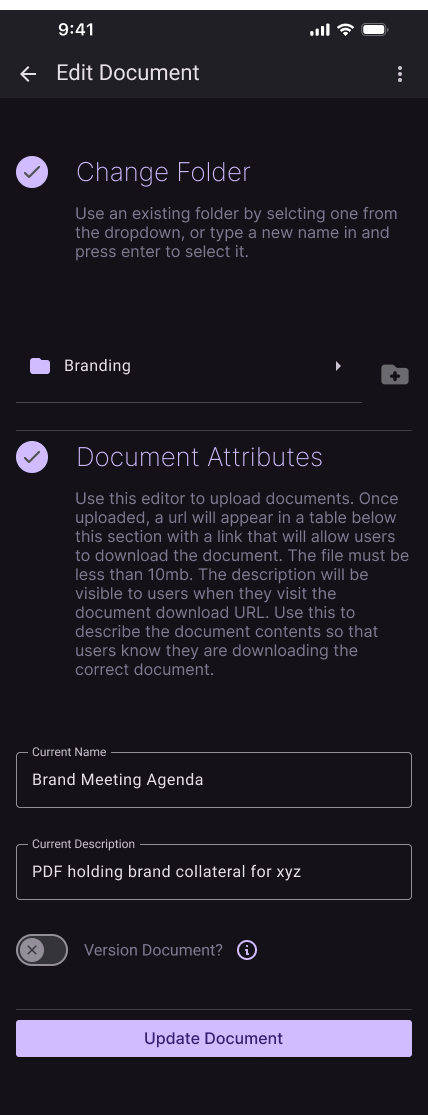 Documents Editor