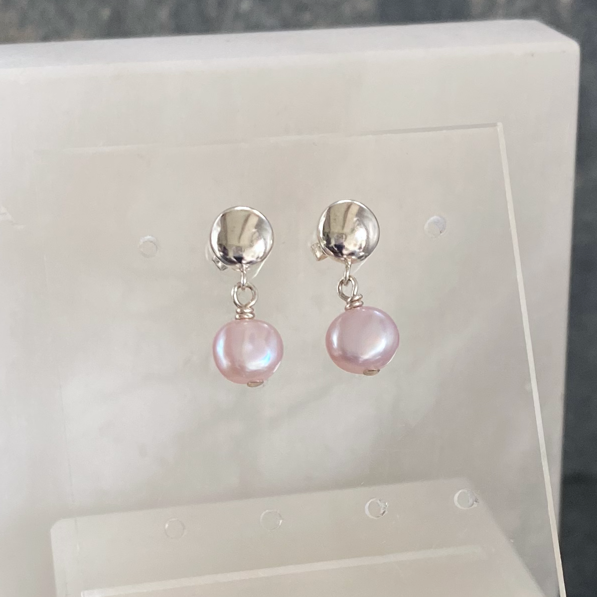 Hypoallergenic Earrings Surgical Steel Pearl Earrings Surgical