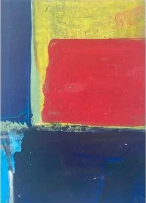 Flickering Lights, 2026, Oil on paper,  21.6 x 15.24cm, encadré: 43.18 x 30.48cm (8.5 x 6in Framed: 17 x 12in), $700.00 CAD
