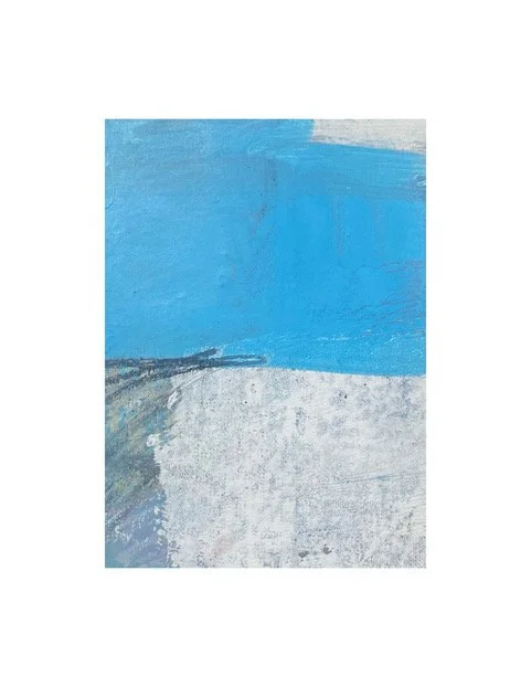 Bleaching the Sky, 2026, Oil on paper,  8.5” x 6”, Framed 17” x 12”, $700.00 CAD