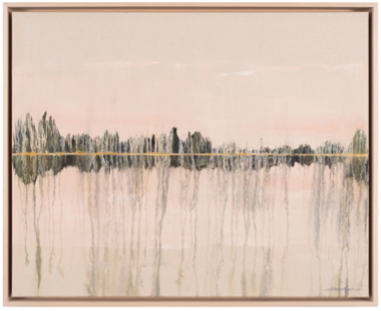 Danser sur la brise, 2025, Huile sur toile brute, Oil on raw canvas, 65 x 80cm (30 x 48in), $3,000.00 CAD