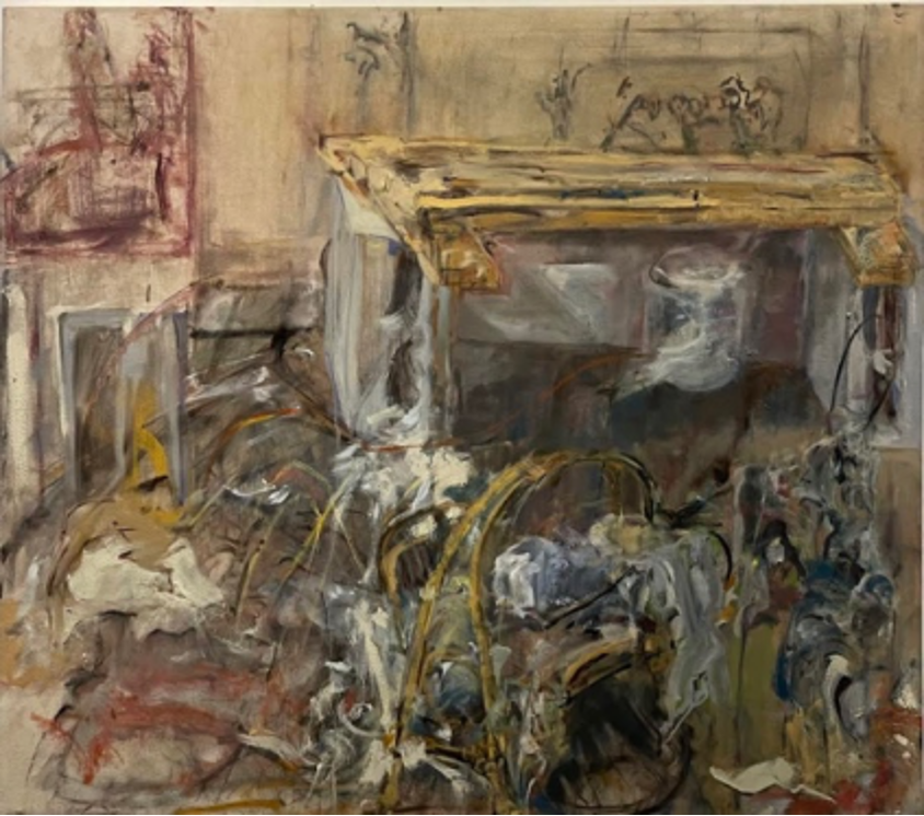 Painting Rags II, 2025, Huile sur toile, Oil on canvas, 106.68 x 121.92cm (42 x 48 in), $4,116 CAD 
