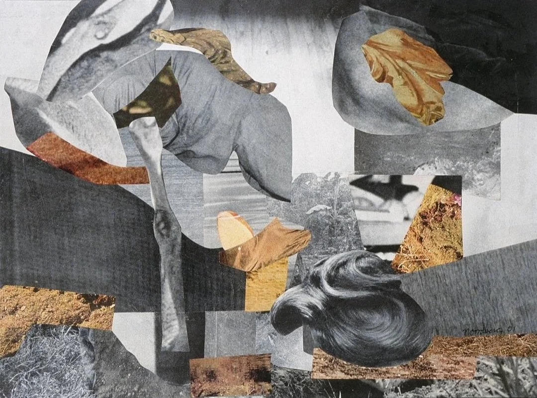 Outdoors,  2003, Collage sur papier, Collage on paper, 29.8 x 40cm (11.75 x 15.75in), $500.00 CAD