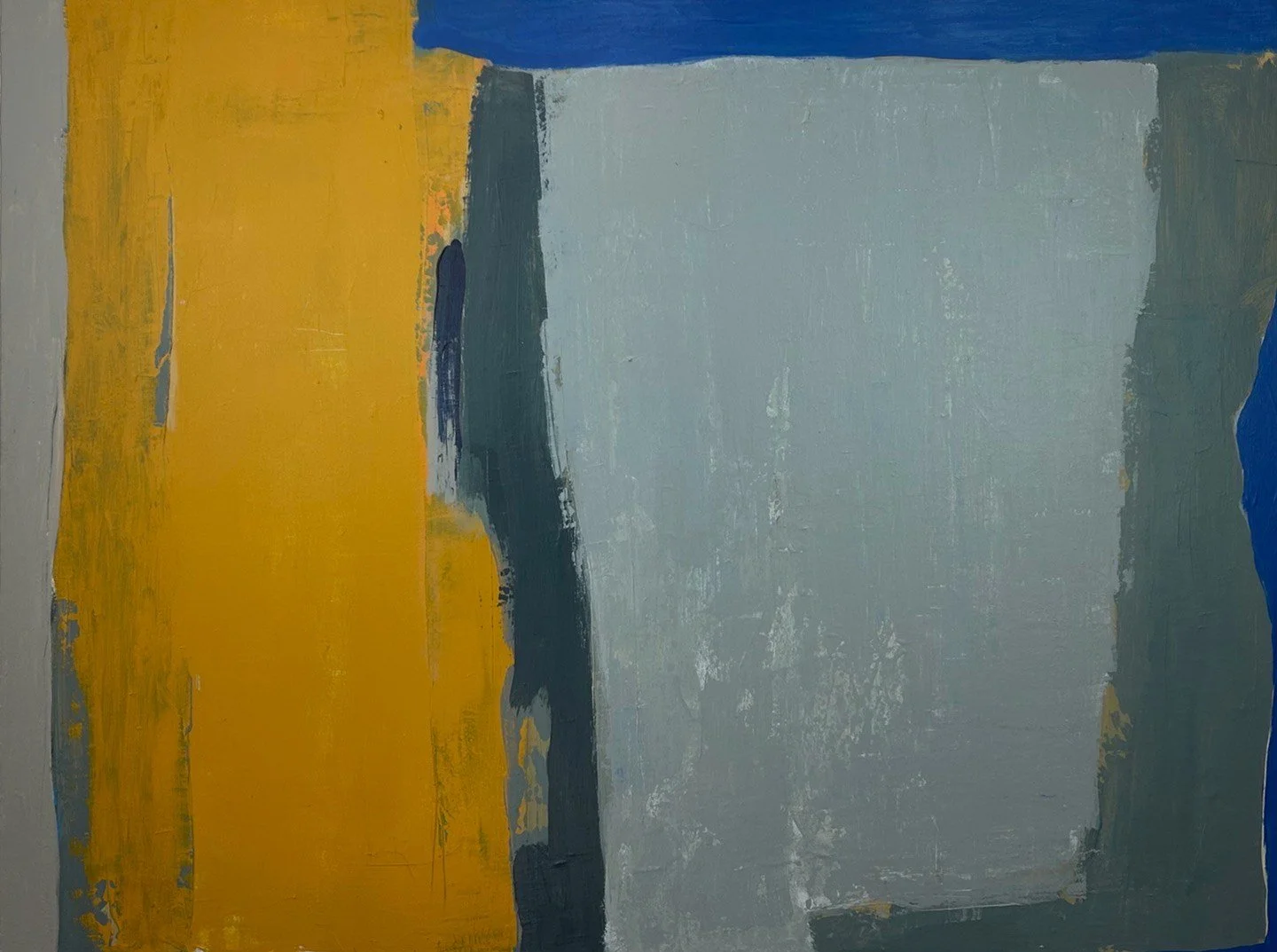 Winter Blues 1, 2025,  Acrylique sur toile, Acrylic on canvas, 106.7 x 81.3cm (40 x 30in) $1,550.00 CAD