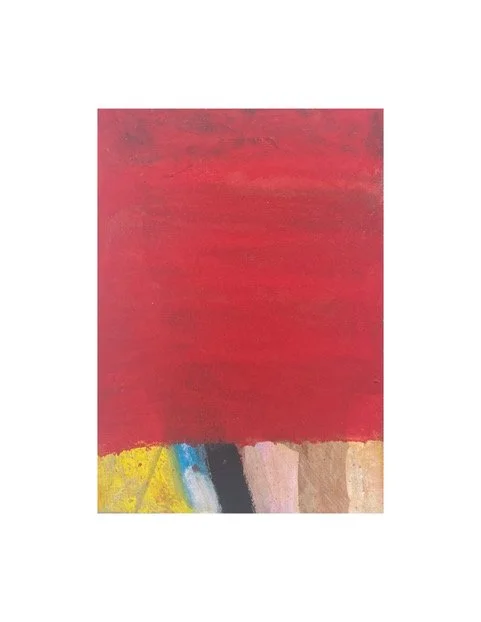 Reacting, 2026, Oil on paper, 8.5” x 6”, Framed 17” x 12”, $700.00 CAD