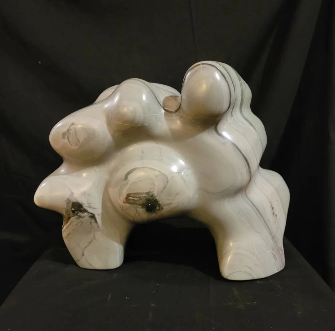March On,  2023, Onyx, 29.8 x 22.9 x 14cm (11.75 x 9 x 5.5in), $2,250.00 CAD