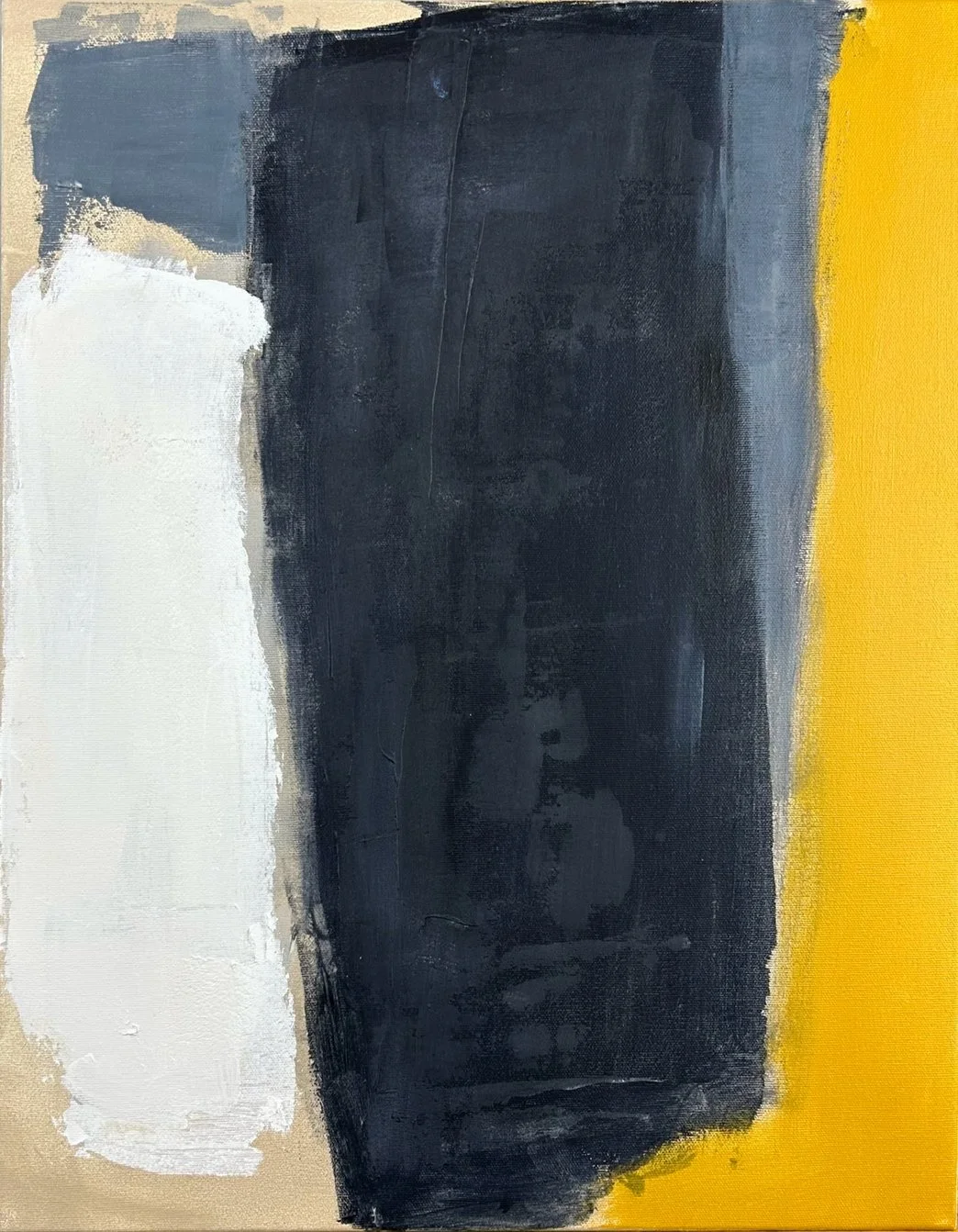 Brush Strokes, 2024, Media mixte sur toile (encadré en pin), Mixed media on canvas (framed in pine), 44.45 x 54.61cm (17.5 x 21.5in), $750.00 CAD