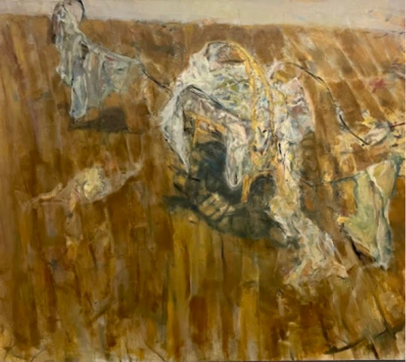 Painting Rags I, 2025, Huile sur toile, Oil on canvas, 106.68 x 121.92cm (42 x 48in), $4,116 CAD 
