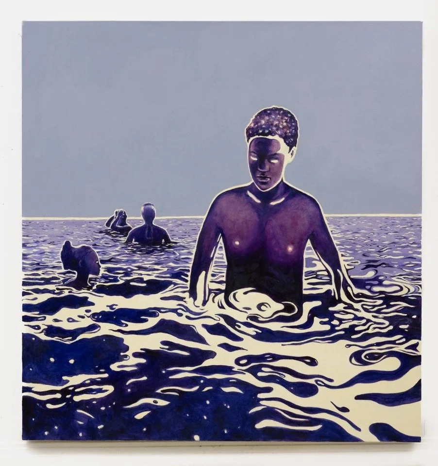 What the water gave us, 2024, Huile sur toile, Oil on canvas, 152.4 x 165.1cm (60 x 65in), $2,750.00 CAD