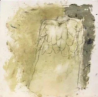 Repositioning, 2019, Huile, graphite sur Mylar, Oil, graphite on Mylar, 30 x 30cm 11.8 x 11.8in), $600.00 CAD