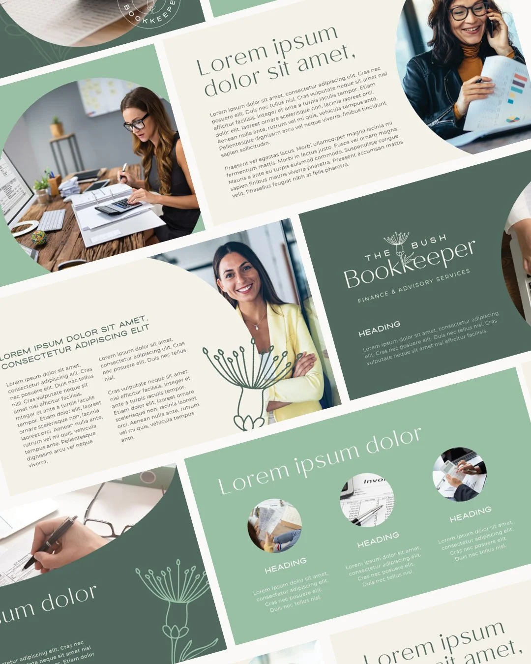Slide deck presentation mockup