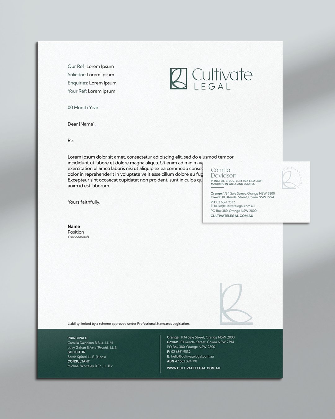 letterhead mockup