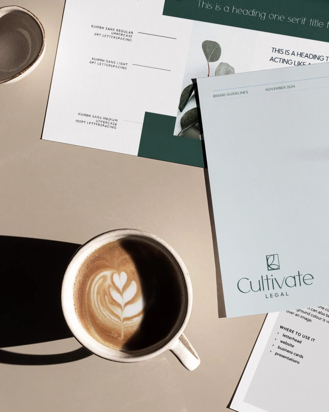 brand guidelines mockup