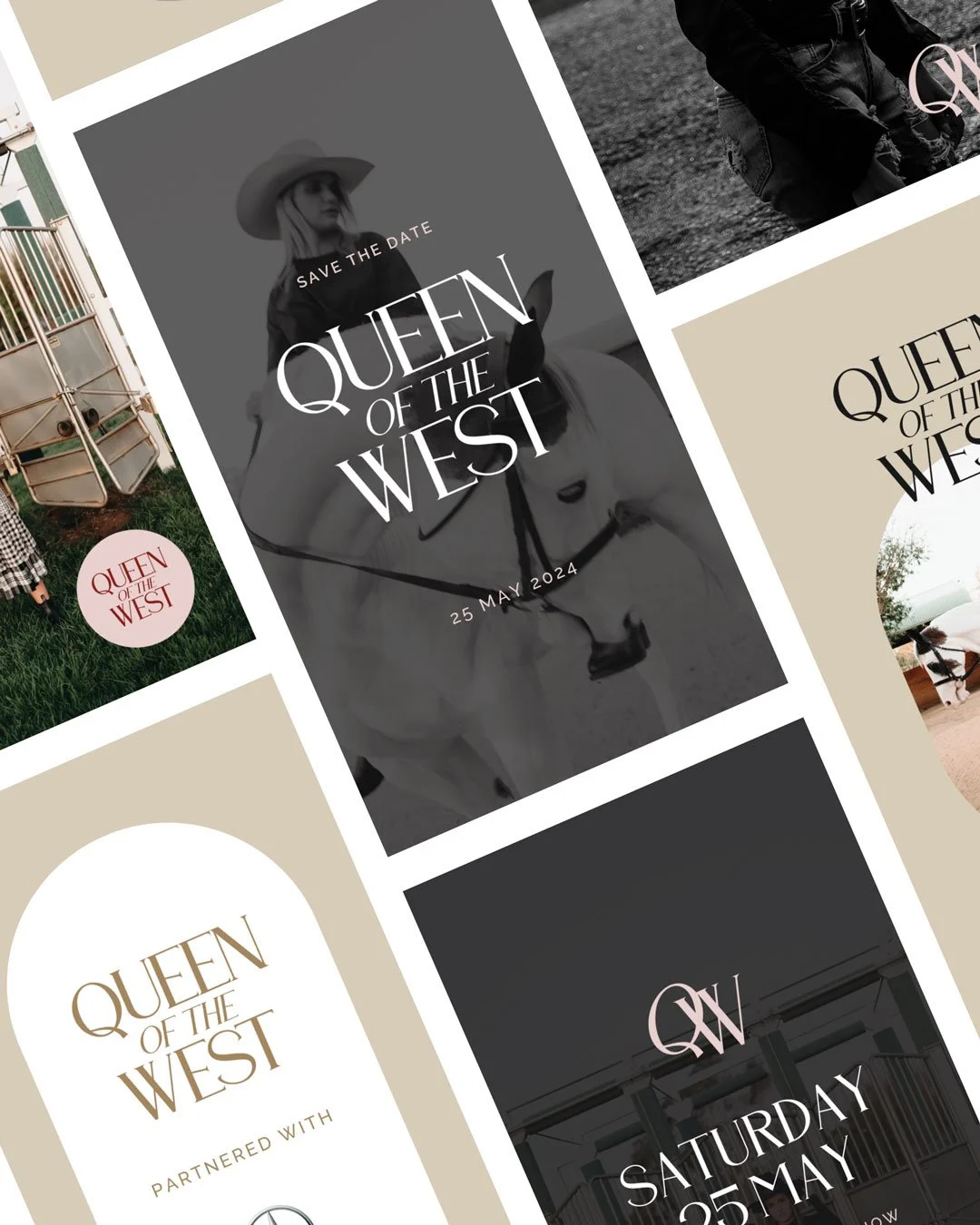 Queen of the West Event Branding