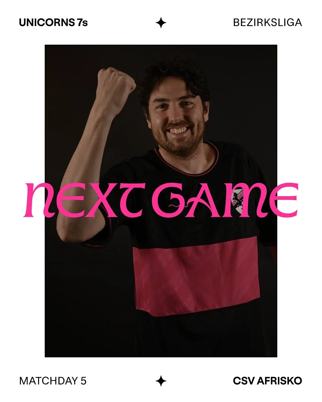 🔥 Weekend double-header alert! 🔥

On Saturday, our 11s host @sg_laterne at home while on Sunday our 7s play away against @csv_afrisko1897. 

Match details:

SATURDAY

🦄 UNICORNS 11s vs. SG Laterne
📍 G&uuml;rtelstra&szlig;e 20-22, 10247 Berlin
🕒 