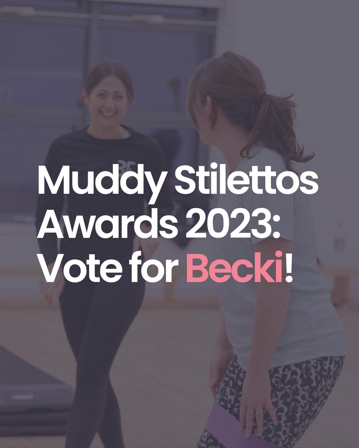 Vote for our @beckibeth_ in the Muddy Stilettos Awards 2023 for Northants' Best Fitness Instructor! 🥇

Swipe to see how to vote 👉

#MuddyAward2023 #InLoveWithLocal #NorthamptonAreaTradeGroup #WomensFitness #WomenSupportingWomen @muddy_northants