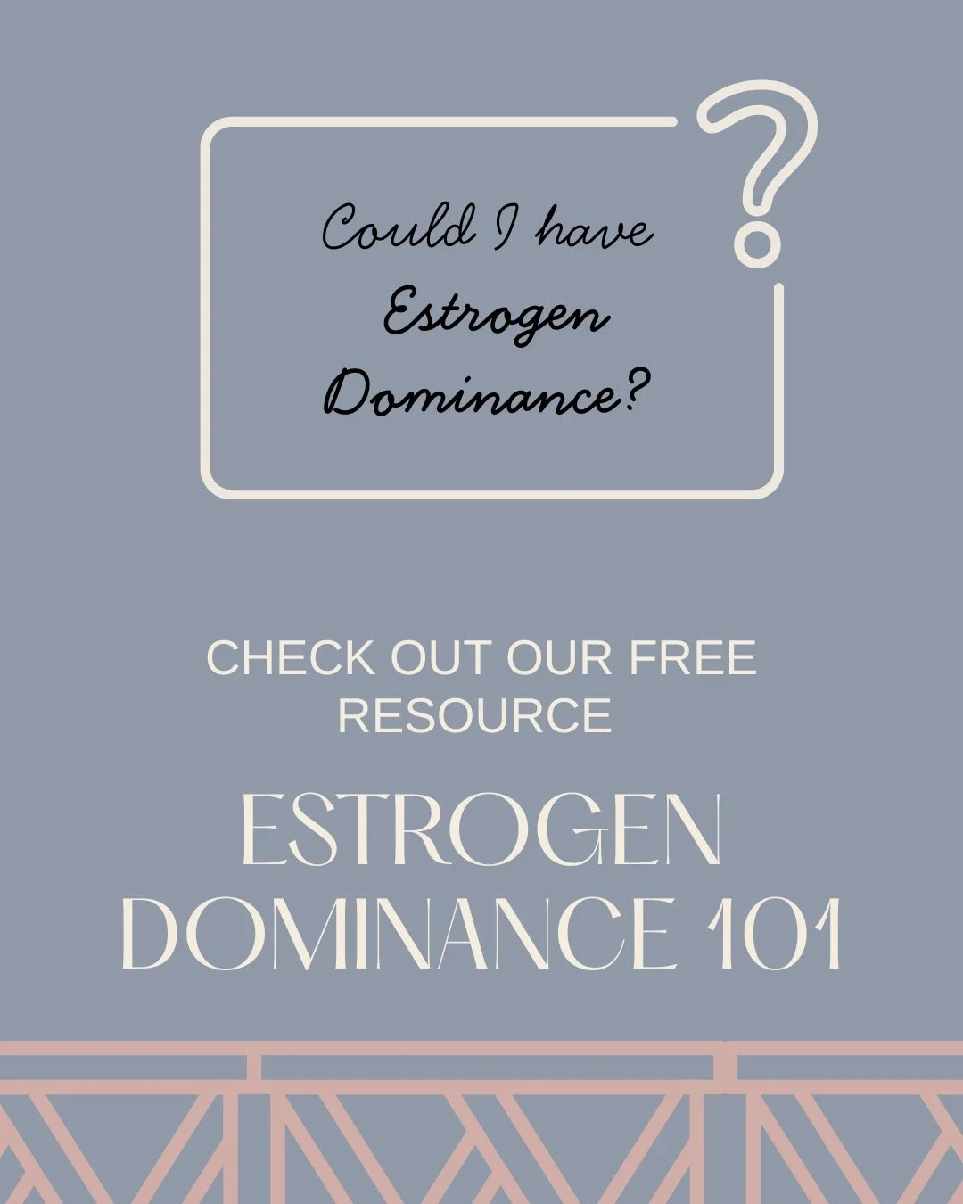 If you've ever wondered whether you have estrogen dominance (or are now wondering what estrogen dominance is), we've got you covered.

Did you know that Woven Natural Fertility Care offers free resources about common reproductive issues on our websit