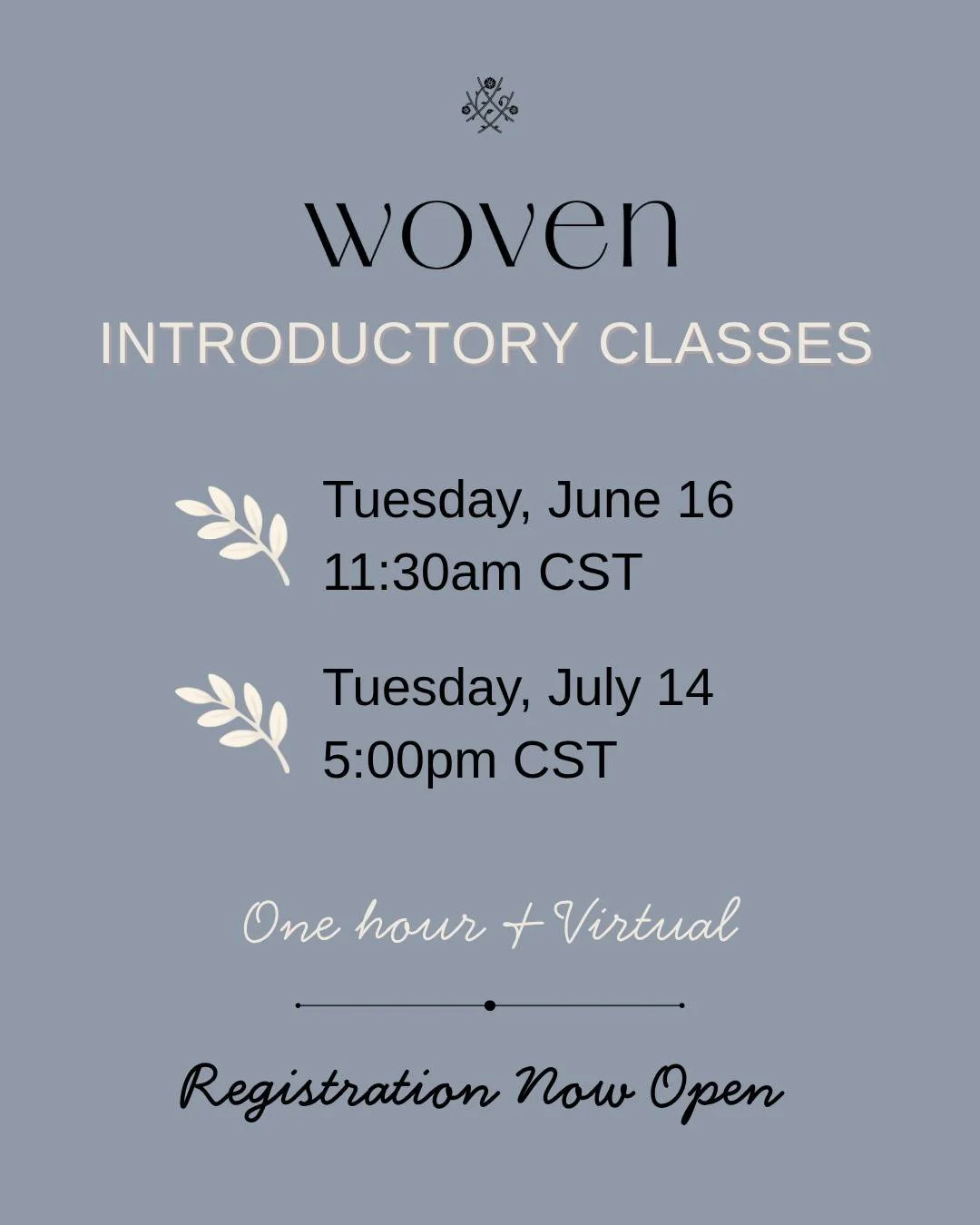Been wondering about Creighton and whether or not it may be right for you? Ready to get started learning how to chart your cycles for health and family planning? This event is for you!!

Our Introductory session is virtual, so you can join from anywh