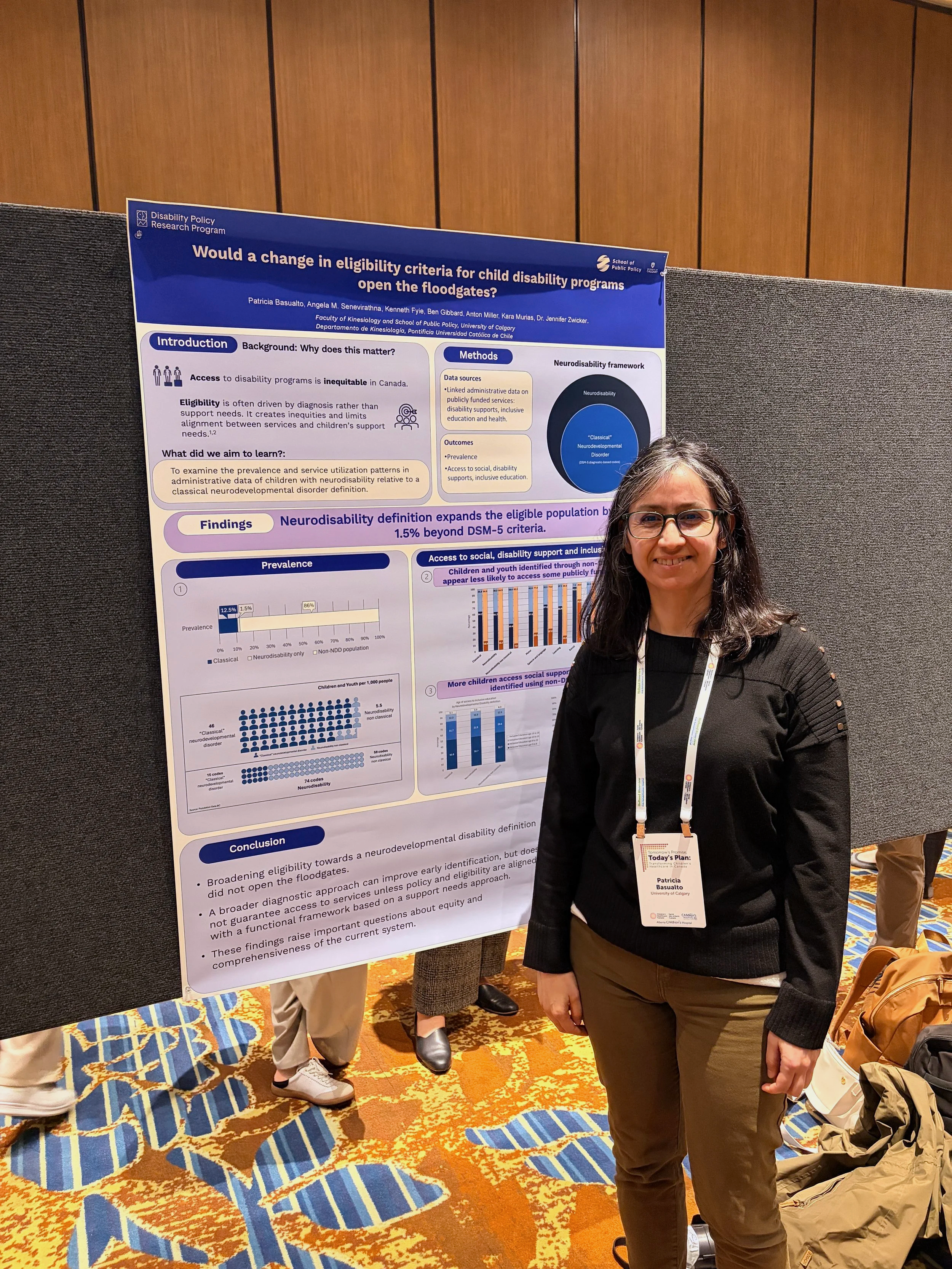 Patricia during her poster presentation at the Children's Healthcare Canada Conference