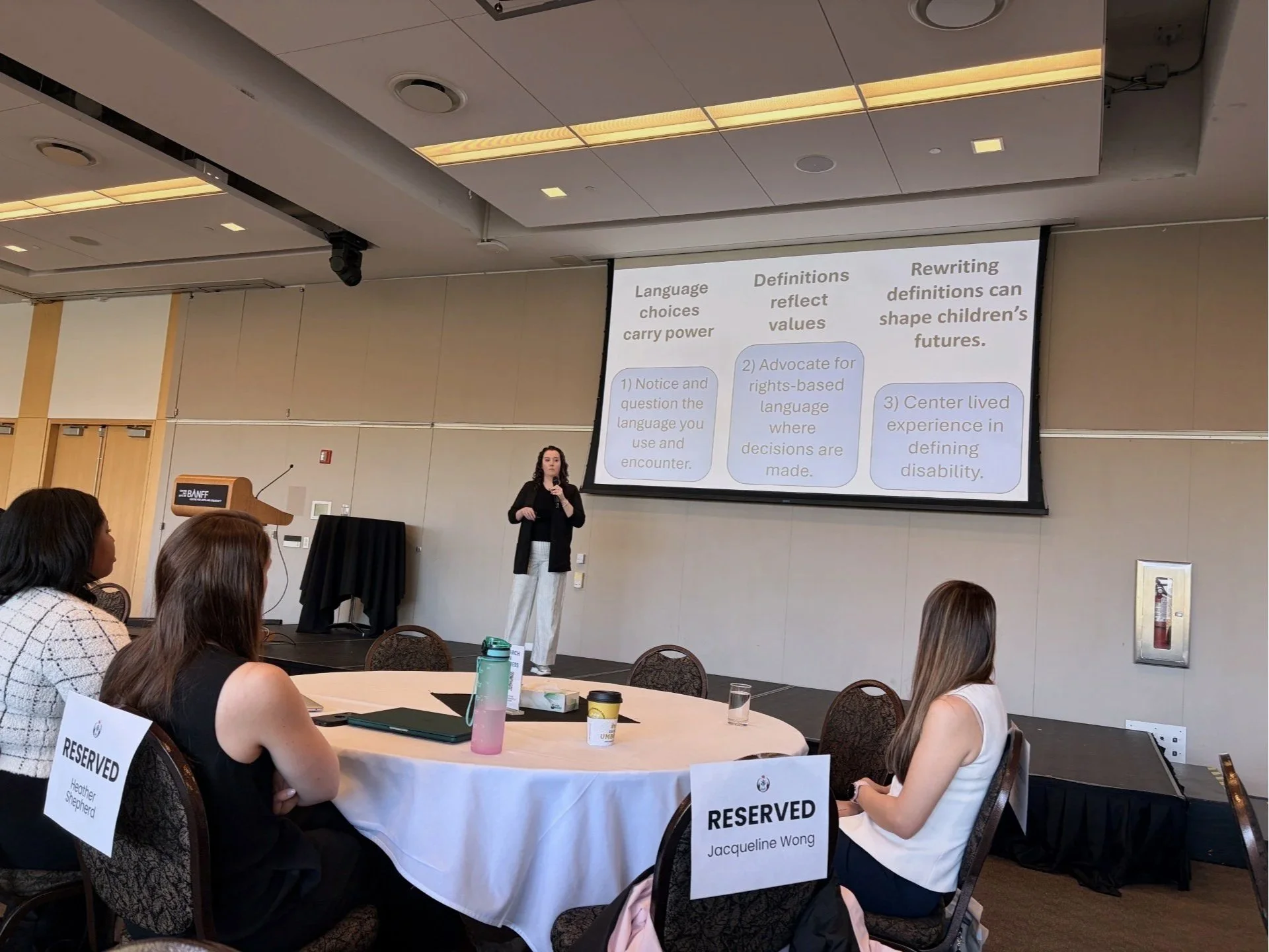 Meaghan during her TED Talk at ENRICH