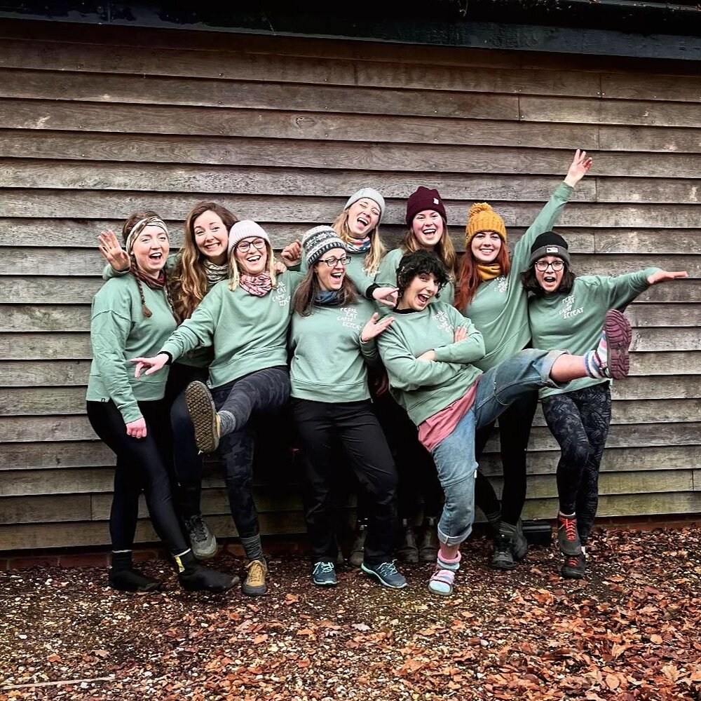 What a crew of BADASS babes!! 🎉 Having 9 out of 11 @bikepacking.buds team in one place was incredible! Special shout out to @itzi.at and @cat_agreen who designed and (whilst at work) hand printed our rad new team jumpers! I think they should make 