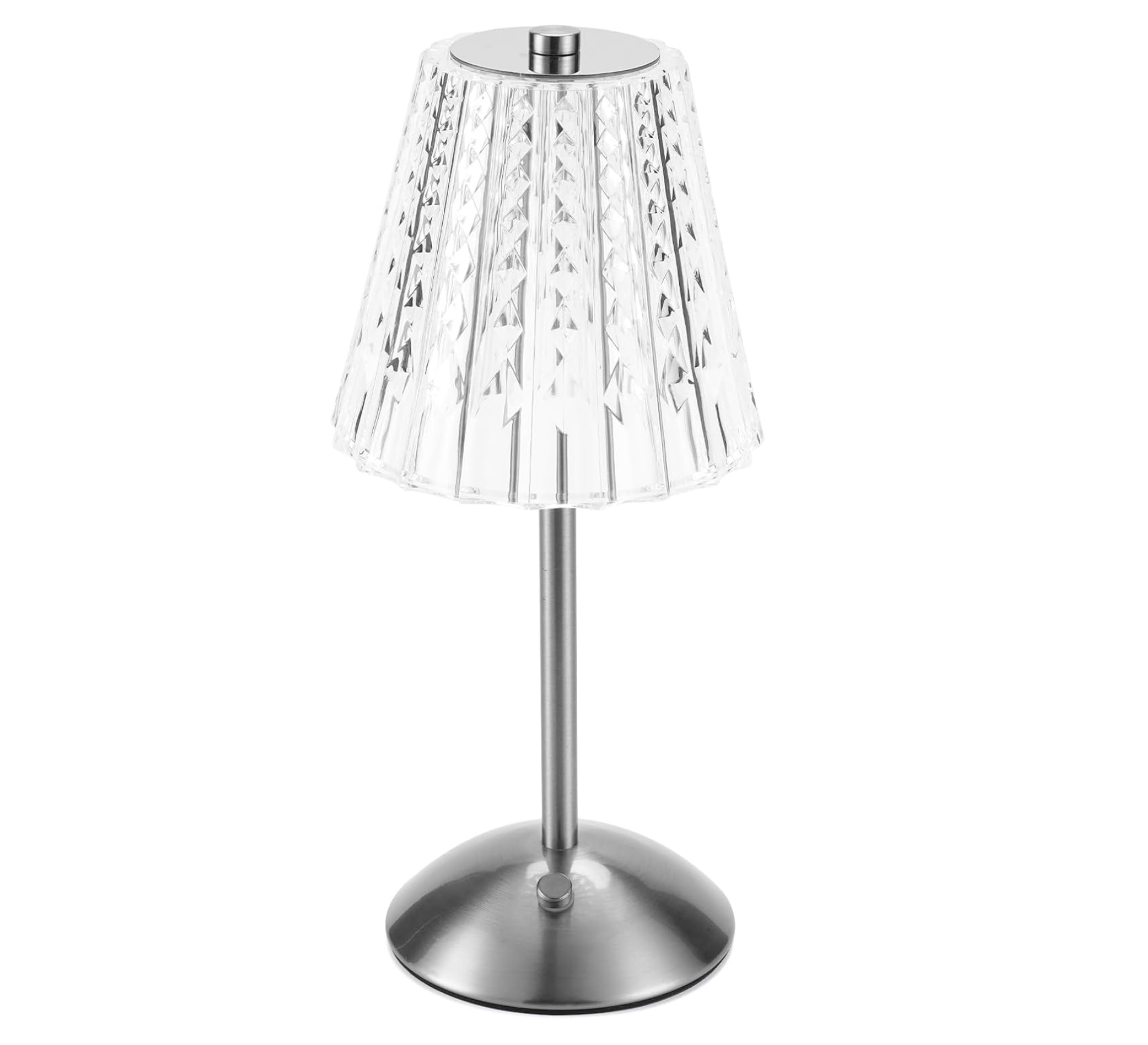 silver glass shade battery powered table lamps