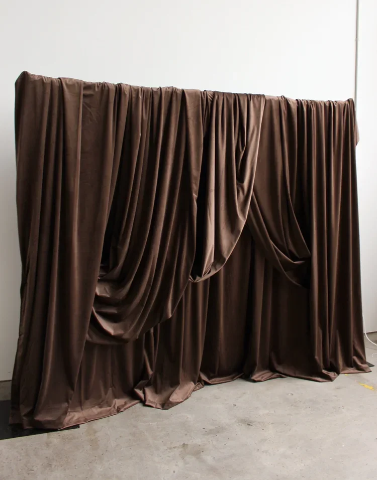 chocolate brown velvet fabric draping backdrop (various sizes, customizable fabric available!)