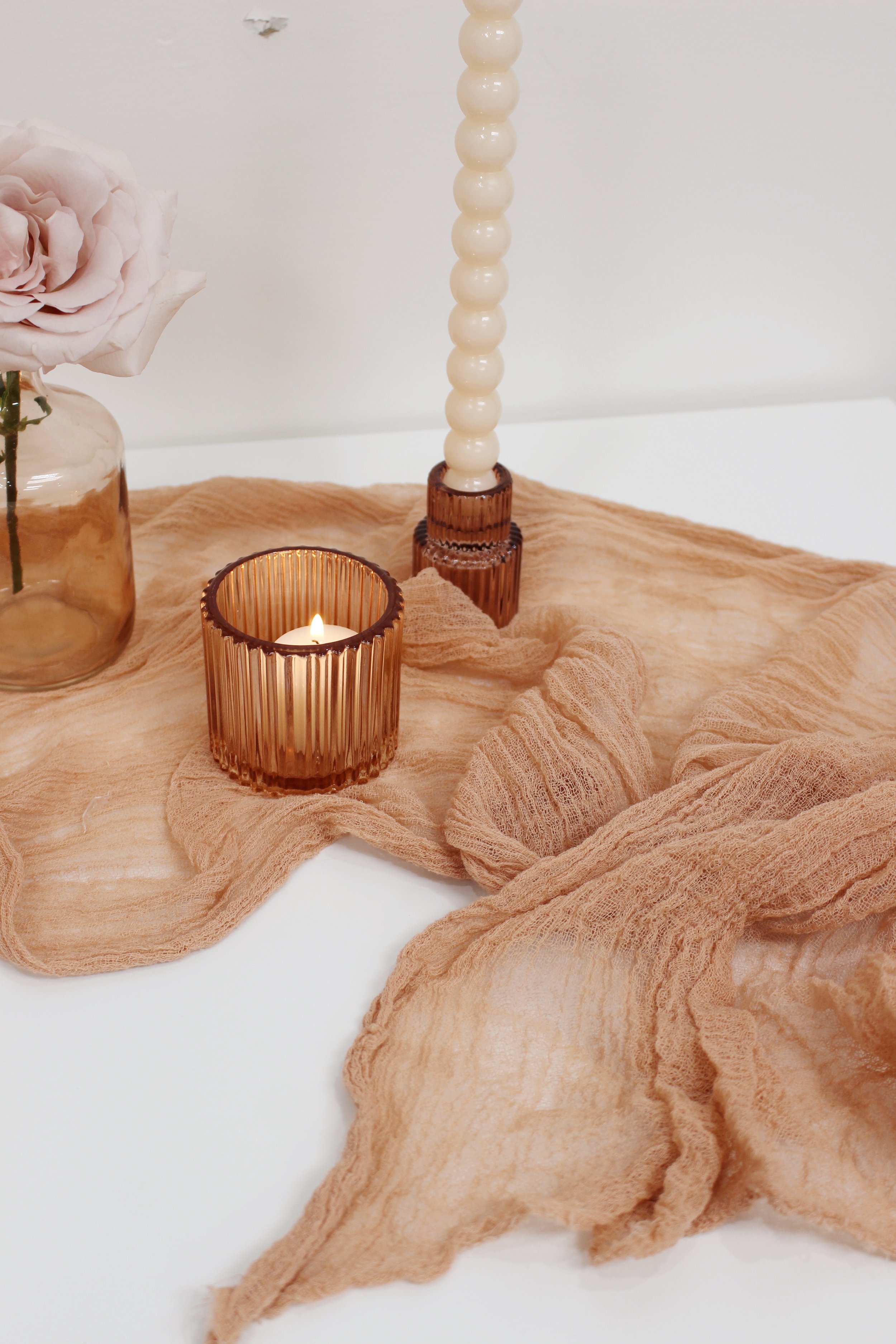 gauze cotton table runner (various colors available)