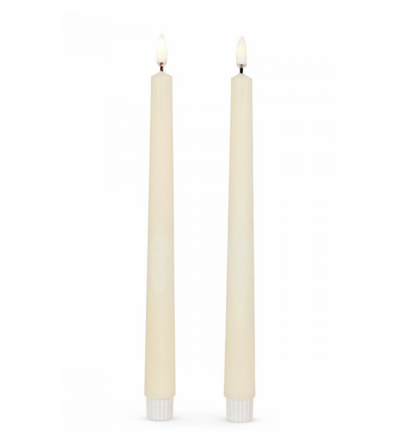 cream LED taper candle