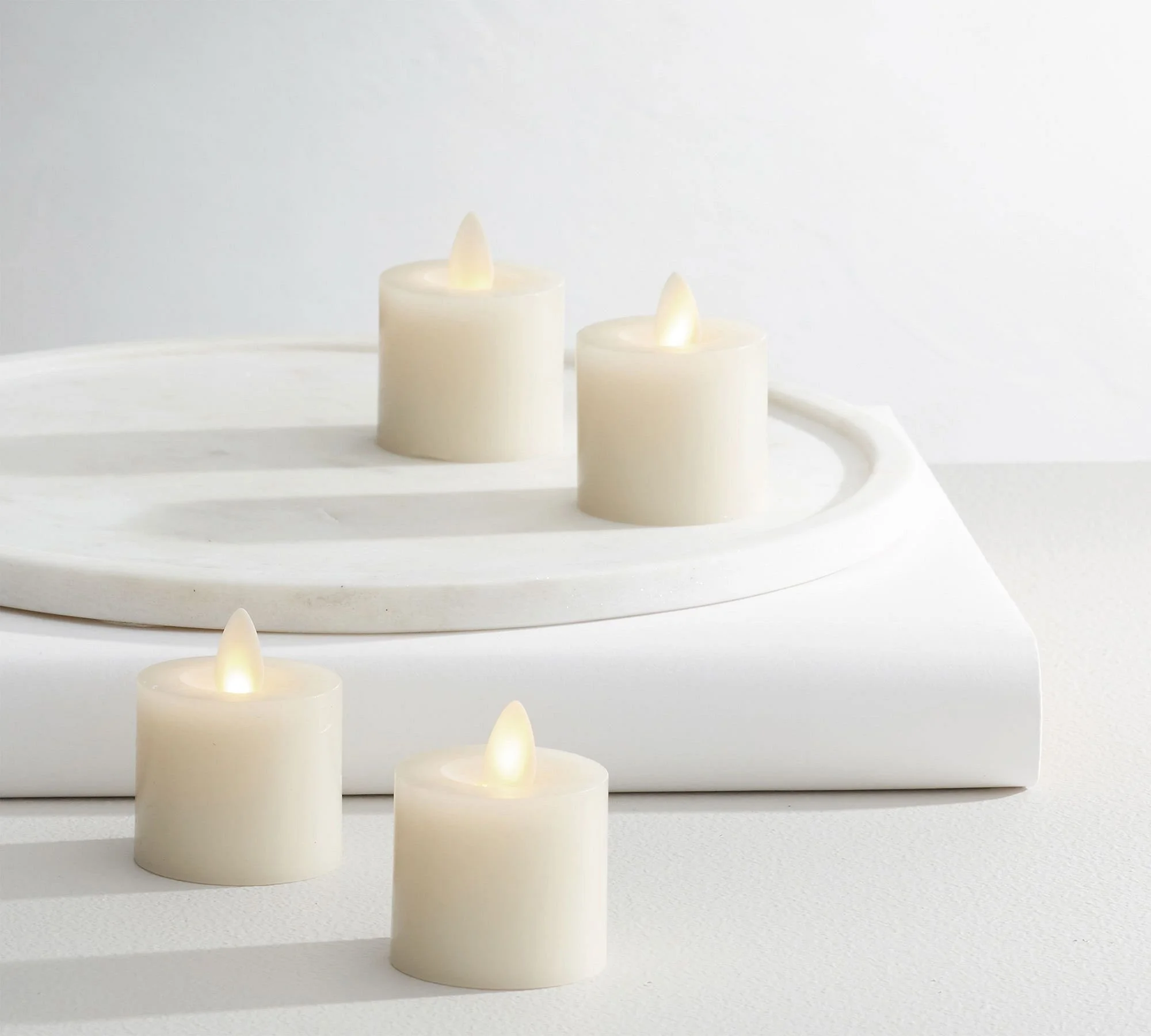 cream LED votive candle