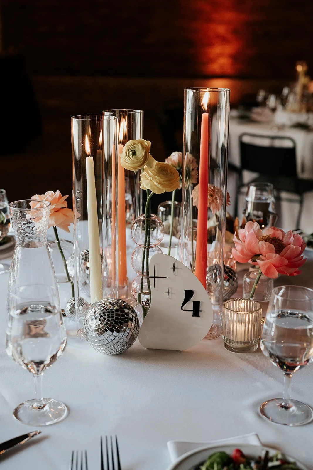 mini silver disco balls (2" - 8")