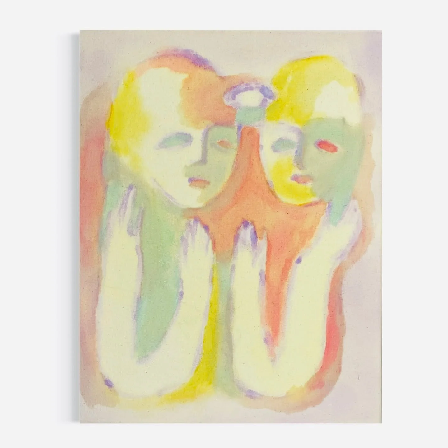 "Es. Erinnert mich. An ich an. Guten und an schlechten. Tagen." Gouache auf Leinwand * 40x30cm #contemporarypaintings #archetypes #colorfieldpainting #cgjung #altars #ikonenmalerei