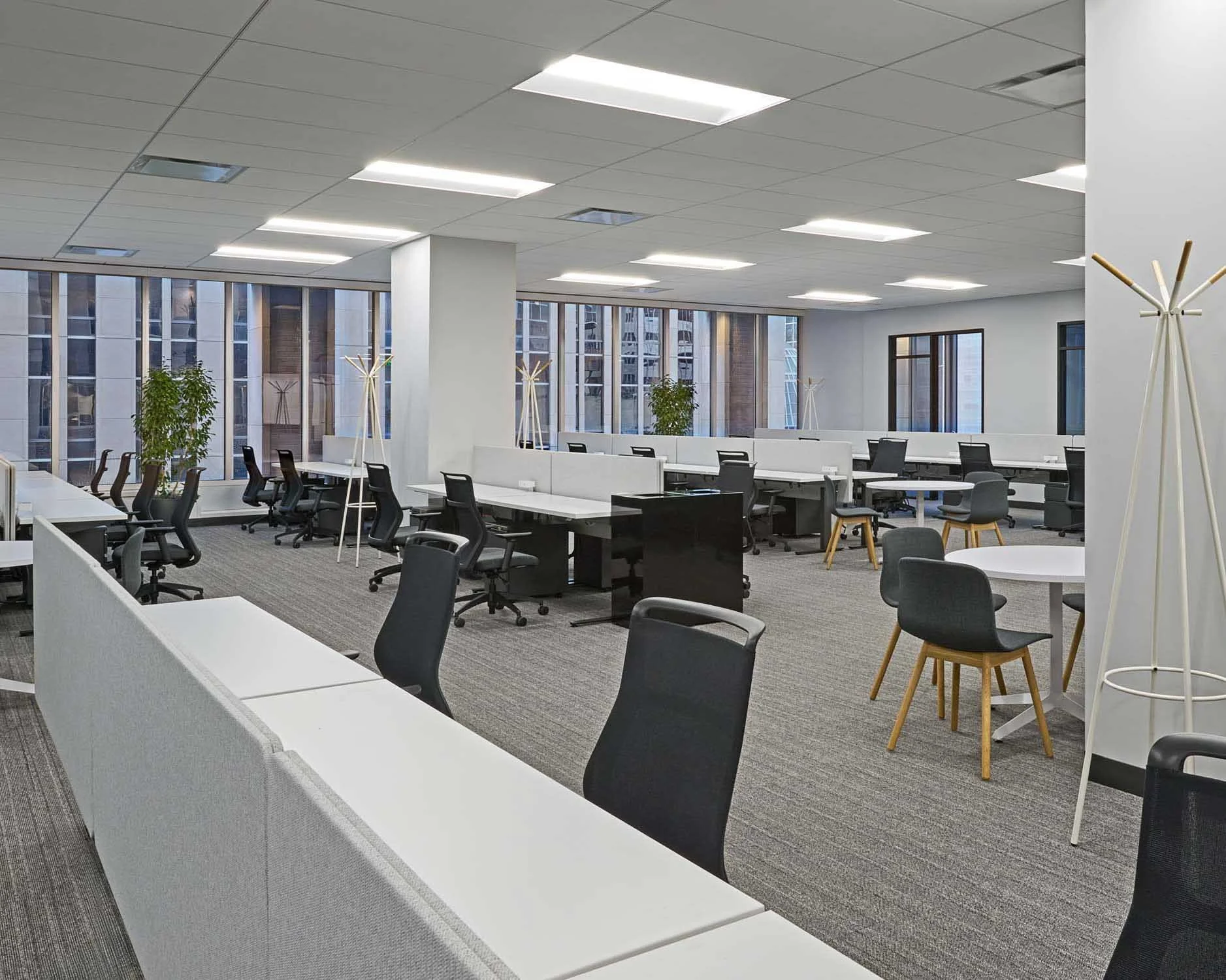 Bright office suite with multiple desks at Northstar Center.