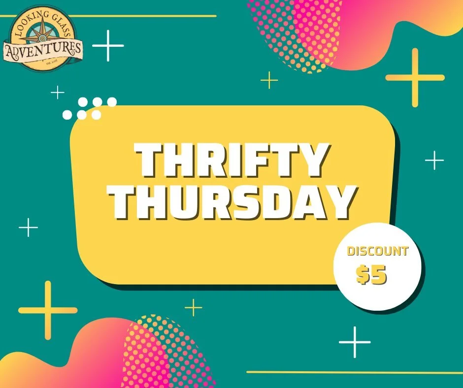Visit Thursday and save $5! (for games 3:45pm or later)

No matter which day you visit, you'll experience an adventure like no other!

 #SummerEscape #TorontoKids #ThrillingExperience #AdventureAwaits #BrainTeasers #TorontoEvents #escaperoom #escaper