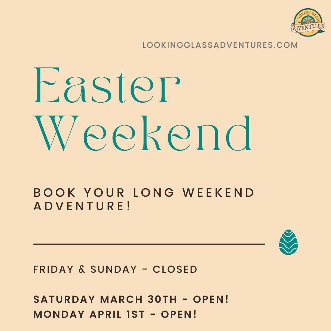 We're taking a brief break on Friday and Sunday but don't worry we're taking bookings for Thursday, Saturday and Monday!

Book your long weekend adventure here and see what spaces we still have left by clicking the 👉 'book now' button. www.lookinggl