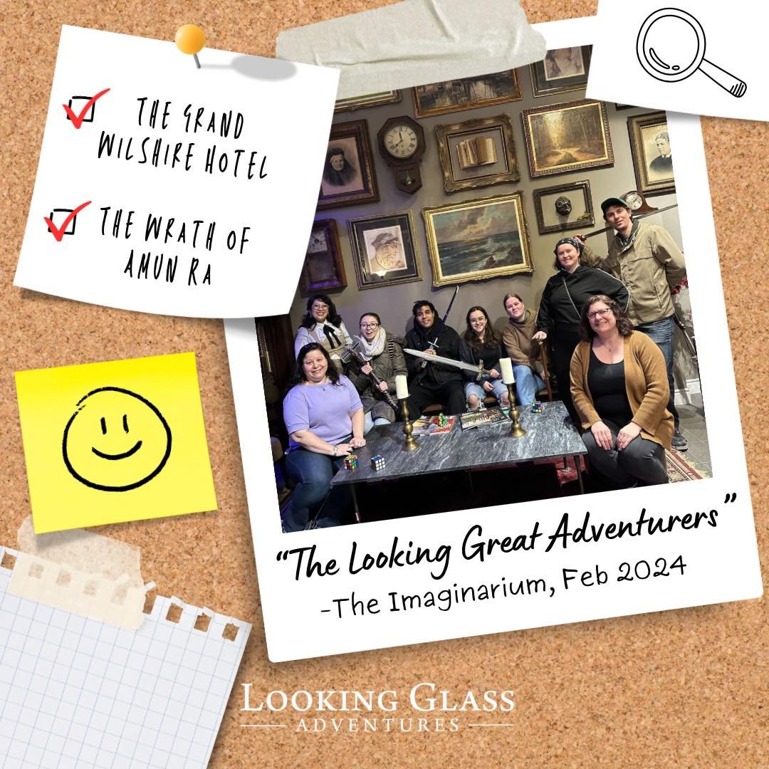 Meet (some of) the team! ✨👏🏻

Throwing it back to our staff get together in February at @imaginarium.ca - making memories worth pinning up! 📌✨ 

We beat both &ldquo;The Grand Wilshire Hotel&rdquo; &amp; &ldquo;The Wrath of Amun Ra&rdquo; in under 