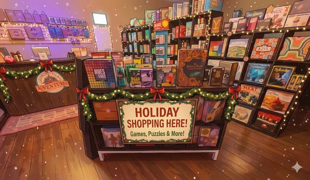 ⏰ LAST-CHANCE HOLIDAY GIFTS &mdash; DON&rsquo;T WAIT ⏰

Still need gifts? This is it. We're here for you!!

Dec 22 &amp; 23 | Open 10am&ndash;10pm

🎲 Board games in stock &mdash; no shipping delays- shop without crowds!

🗝️ Physical escape room gif