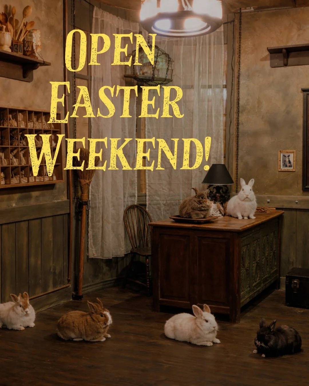 Looking for something fun to do this Easter weekend? We&rsquo;re open all weekend long &mdash; including Easter Monday! 🐣🎉

Bring your family, friends, or team and make some memories with one of our immersive escape room adventures. Whether you&rsq